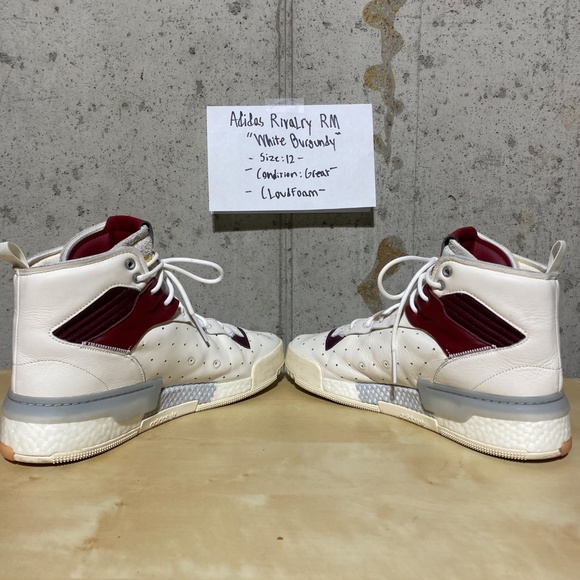 Adidas Rivalry High RM Cloudfoam - White Burgundy - Picture 6 of 9